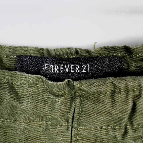 Forever 21 Cargo Maxi Skirt Green Cyber Grunge Indie Sleaze Punk Y2K Size XS - Picture 2 of 6